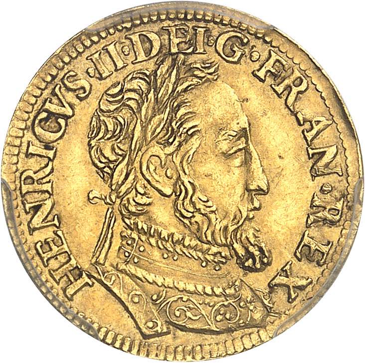 Henri II (1547-1559). Demi-henri ... 