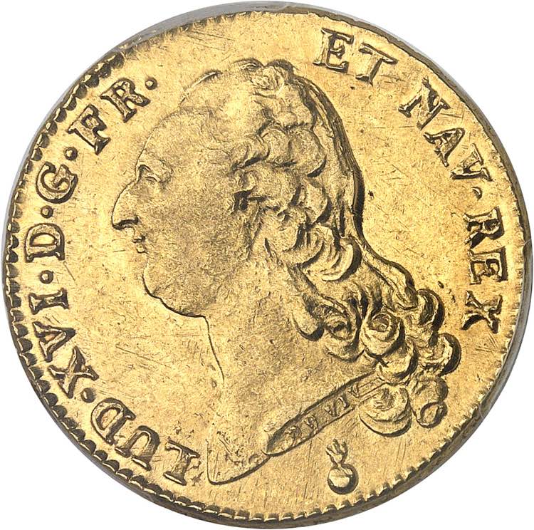 Louis XVI (1774-1792). Double ... 