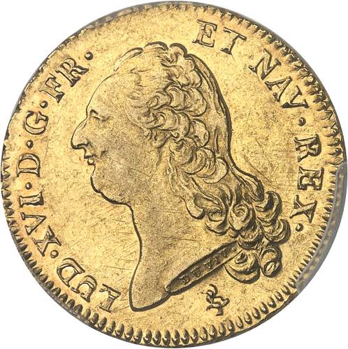 Louis XVI (1774-1792). Double ... 