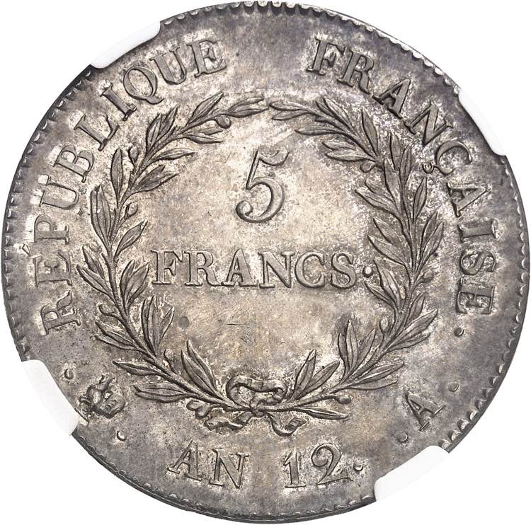Consulat (1799-1804). 5 francs ... 