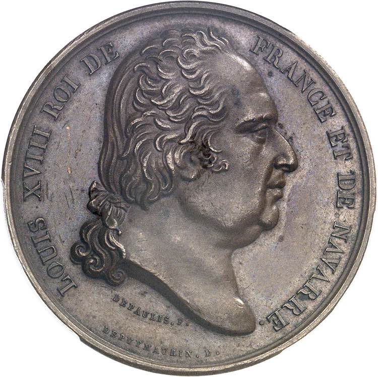 Louis XVIII (1814-1824). Jeton ... 