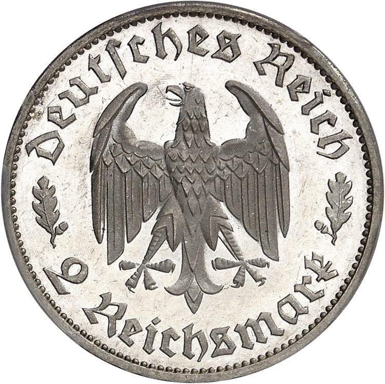 IIIe Reich (1933-1945). 2 mark, ... 