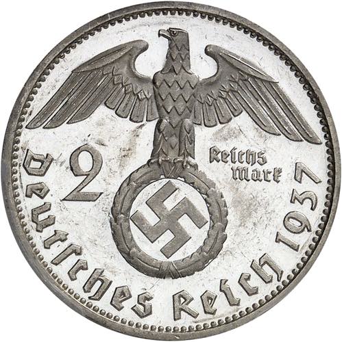 IIIe Reich (1933-1945). 2 mark ... 