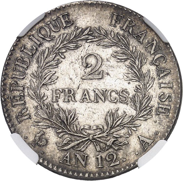 Consulat (1799-1804). 2 francs ... 