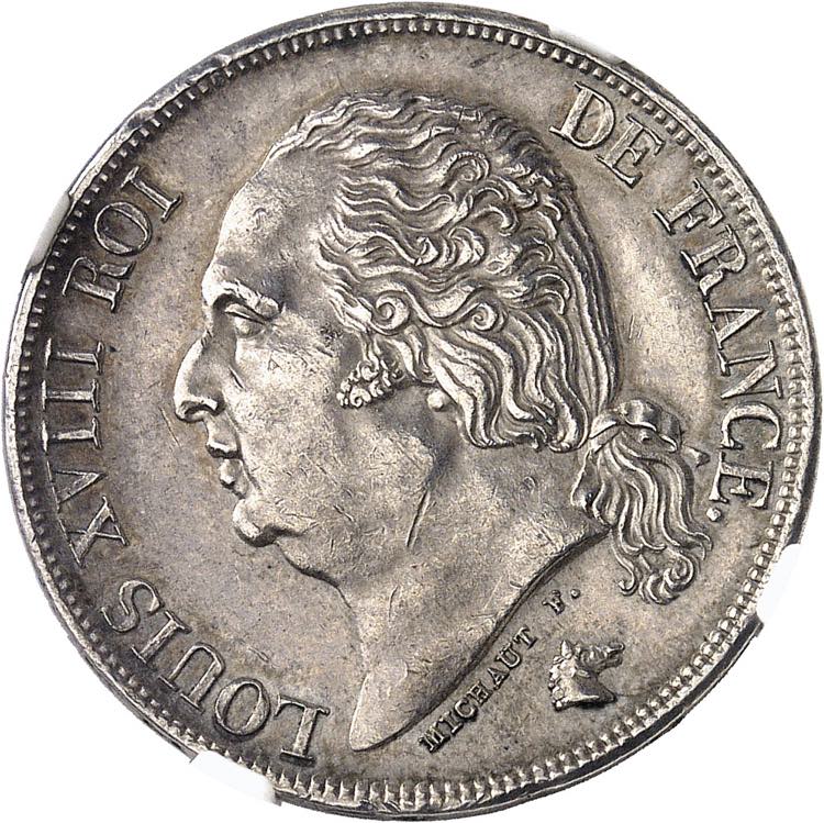 Louis XVIII (1814-1824). 2 francs ... 