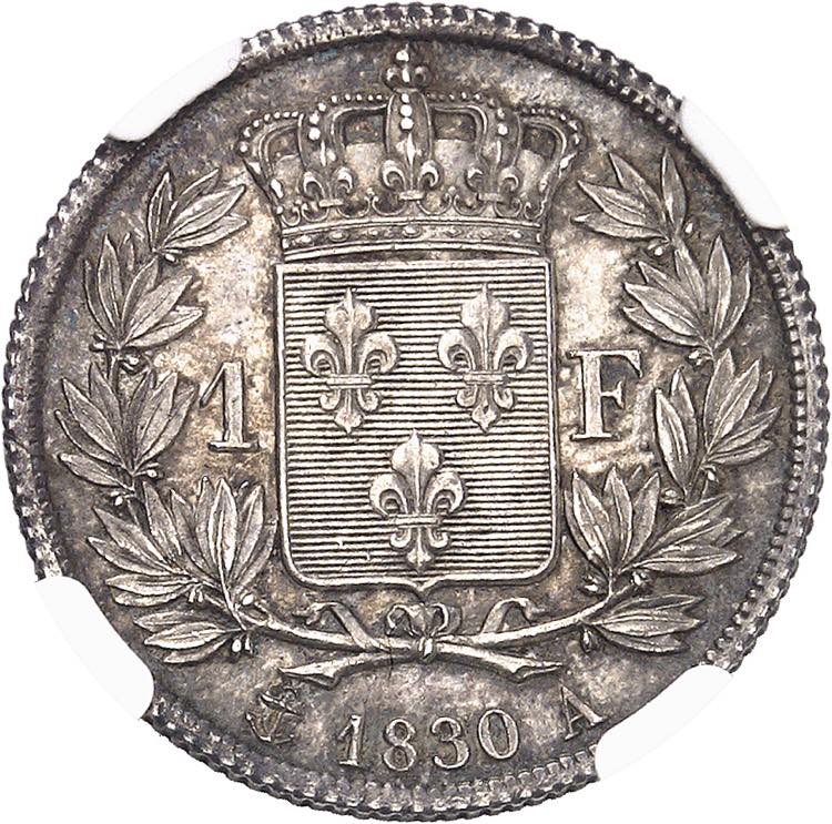 Charles X (1824-1830). 1 franc, ... 