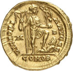 Arcadius (383-408). Solidus, Milan. 