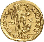 Honorius (393-423). Solidus, Ravenne. 
