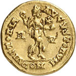 Honorius (393-423). Tremissis, Ravenne. 