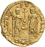 Anthême (467-472). Solidus, Milan. 