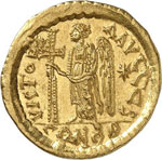 Anastase (491-518). Solidus, Constantinople. 