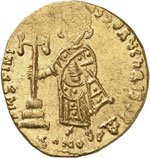 Justinien II (685-695). Solidus 692-695. 