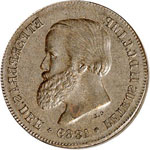 Pierre II (1831-1889). 10 Reis 1869, Rio de ... 