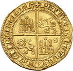 Pierre Ier (1350-1369). Dobla de 35 ... 