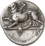 Corinthe (375-350 av. J.C). Trihémidrachme. 