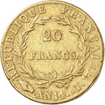 Premier Empire (1804-1814). 20 francs or An ... 