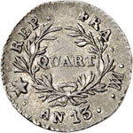 Premier Empire (1804-1814). Quart de franc ... 