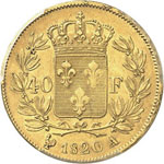Louis XVIII (1814-1824). 40 francs 1820, ... 