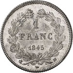 Louis Philippe (1830-1848). Franc 1845, ... 