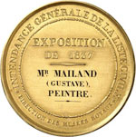Louis Philippe (1830-1848). Médaille en or, ... 