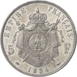 Napoléon III (1852-1870). 5 francs 1854, ... 