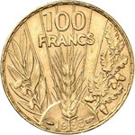 III° République (1870-1940). 100 francs or ... 