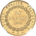 III° République (1870-1940). 50 francs or ... 