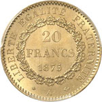 III République (1870-1940). 20 francs or ... 