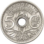 IIIème République (1871-1940). 5 centimes ... 