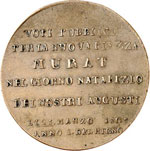 Naples, Joachim Murat (1807-1813). Médaille ... 