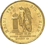 Naples, Ferdinand II (1830-1859). 15 ducats ... 
