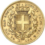 Charles Albert (1831-1849). 100 lire 1832, ... 