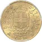 Victor Emmanuel II (1861-1878). 20 lire ... 