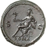 Néron (54-68). Sesterce 54-55, Rome. 