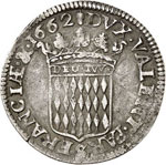 Honoré II (1604-1662). 1/12 d’écu 1662. 