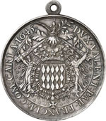 Honoré II (1604-1662). Médaille en argent ... 
