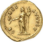 Domitien (81-96). Aureus 74-75, Rome. 