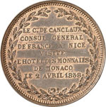 Honoré V (1819-1841). Médaille de visite ... 
