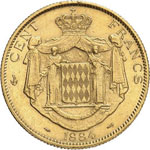 Charles III (1853-1889). 100 francs 1884. 