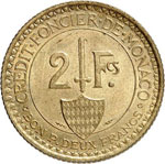 Louis II (1922-1949). 2 francs 1926. 
