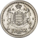 Louis II (1922-1949). 2 francs non daté ... 