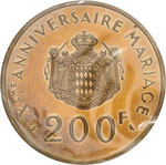 Rainier III (1949-2005). 200 francs 1966, ... 