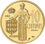Rainier III (1949-2005). 10 centimes 1962, ... 