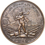 Pierre Ier (1682-1725). Médaille en bronze, ... 