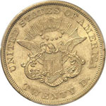 20 dollars Liberté 1861, Philadelphie. 