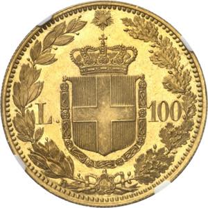 ITALIE Umberto I (1878-1900). 100 lire, ... 
