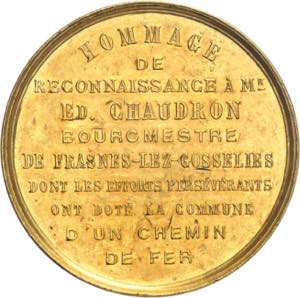 BELGIQUE Léopold II (1865-1909). Médaille ... 