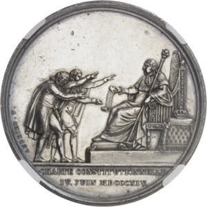 FRANCE Louis XVIII (1814-1824). Médaille, ... 
