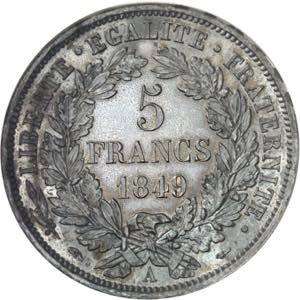 FRANCE IIe République (1848-1852). 5 francs ... 