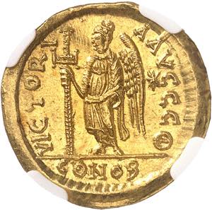 EMPIRE ROMAIN Zénon (476-491). Solidus ... 